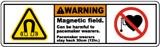 Magnetic Field Pacemaker Label