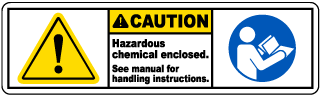 Chemicals Enclosed See Manual Label