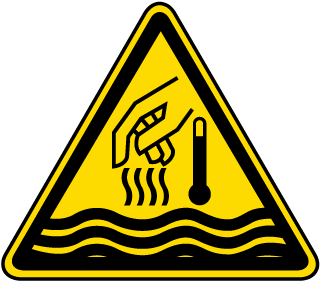Hot Liquid and Steam Warning Label