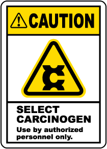 Caution Select Carcinogen Label