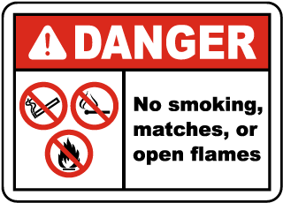 Danger No Smoking, Matches Label