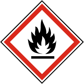 GHS02 Flammable Symbol Label