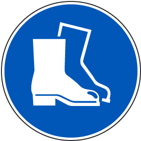 Wear Foot Protection Label
