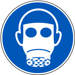Wear Respiratory Protection Label