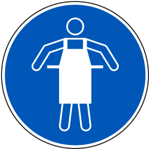 Use Protective Apron Label