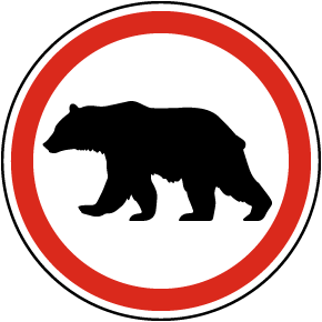 Bear Symbol Label