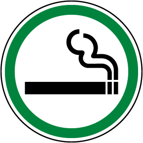 Designated Smoking Label