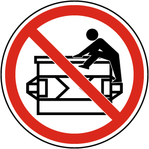 Do Not Climb In or Around Dumpster Label