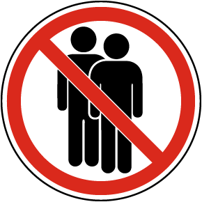 No People Allowed Label