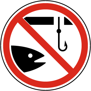 No Fishing Label