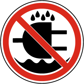 Do Not Expose to Water Label