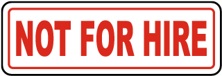 Not for Hire Label