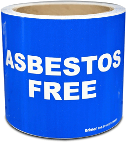 Asbestos Free Label