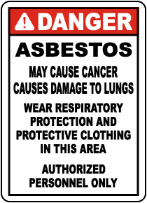 OSHA Compliant Asbestos Wear PPE Sign