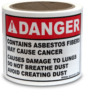 OSHA Compliant Asbestos Waste Labels