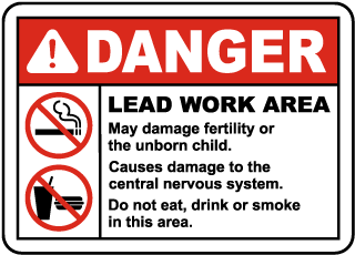 OSHA Lead Work Area Sign