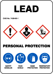 Lead GHS Irritant Sign