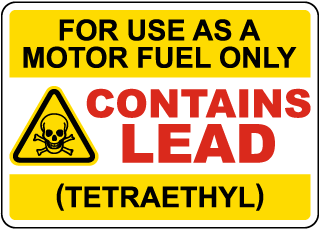 For Use As A Motor Fuel Only Sign