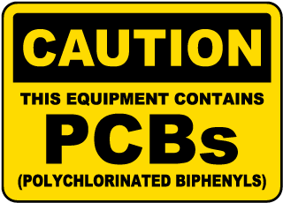 This Equipment Contains PCBs Sign