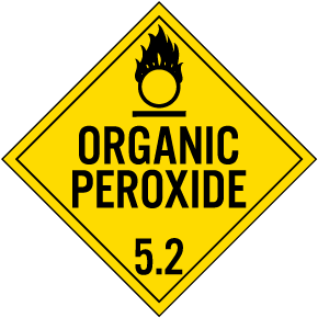 Organic Peroxide Class 5.2 Placard