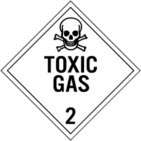 Toxic Gas Class 2 Placard