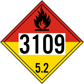 UN #3109 Hazard Class 5 Placard