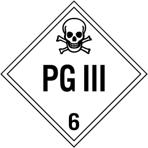 Hazard Class 6 Placard