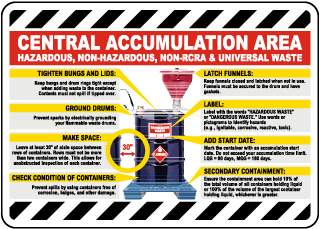 Central Accumulation Area Guide Sign