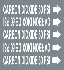 Carbon Dioxide 50 Psi Medical Gas Marker