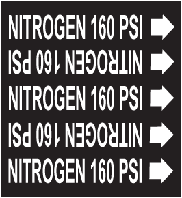 Nitrogen 160 Psi Medical Gas Marker