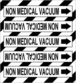 Non Medical Vacuum Medical Gas Marker