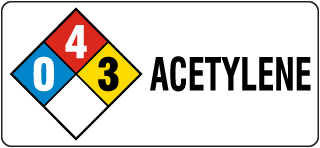 Acetylene Chemical Label