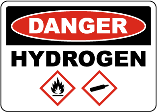 Danger Hydrogen With Images Sign