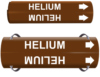 Helium Wrap Around Pipe Marker