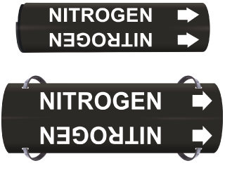 Nitrogen Wrap Around Pipe Marker