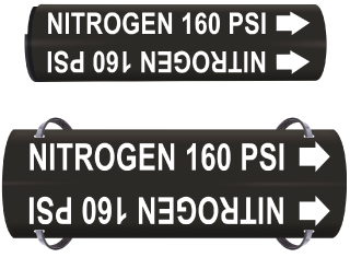 Nitrogen 160 Psi Wrap Around Pipe Marker