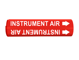 Instrument Air Wrap Around Pipe Marker