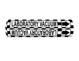 Laboratory Vacuum Wrap Around Pipe Marker