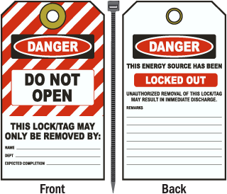 Danger Do Not Open Tag