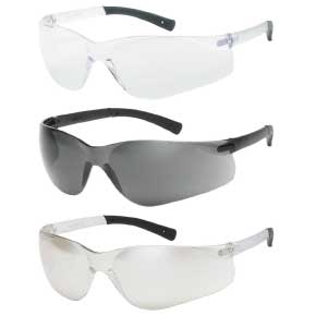 Frameless Safety Glasses, Clear Lenses- Economy 