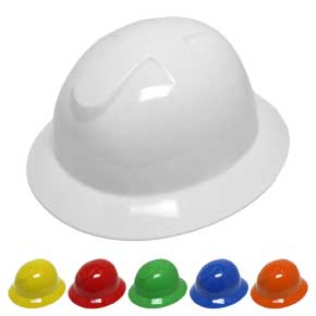 Full Brimmed 6 Point Ratchet Hard Hat 
