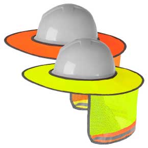 Full Brimmed Helmet Neck Shade Lime