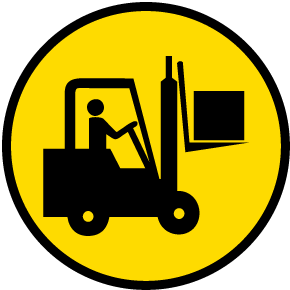 Forklift Area Floor Sign