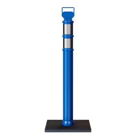 Blue Delineator Post with Base