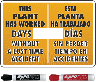 Bilingual This Plant Has Worked Scoreboard