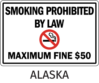 Alaska No Smoking Sign