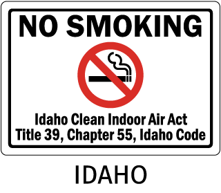 Idaho No Smoking Sign
