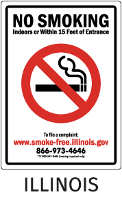 Illinois No Smoking Sign