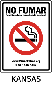 Kansas No Smoking Sign