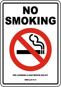 New Mexico No Smoking Sign